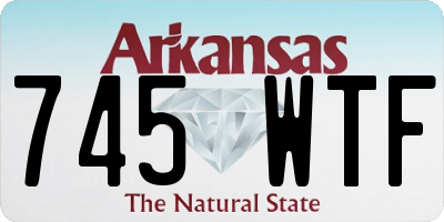 AR license plate 745WTF