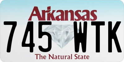AR license plate 745WTK