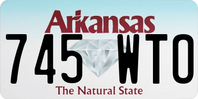 AR license plate 745WTO