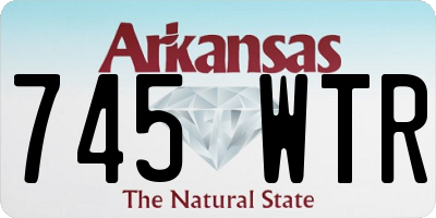 AR license plate 745WTR