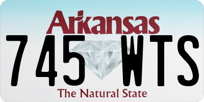 AR license plate 745WTS