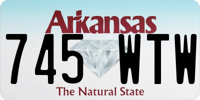 AR license plate 745WTW