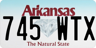 AR license plate 745WTX