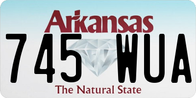 AR license plate 745WUA
