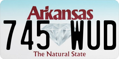 AR license plate 745WUD