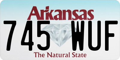 AR license plate 745WUF