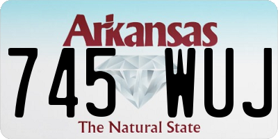 AR license plate 745WUJ