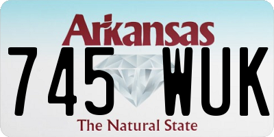 AR license plate 745WUK