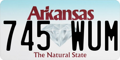 AR license plate 745WUM