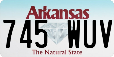 AR license plate 745WUV