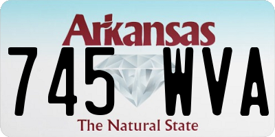 AR license plate 745WVA