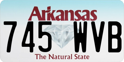 AR license plate 745WVB