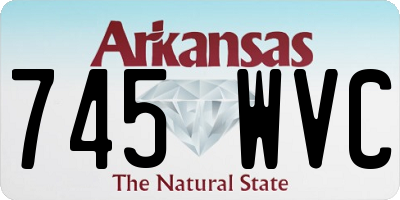 AR license plate 745WVC