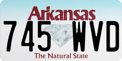 AR license plate 745WVD