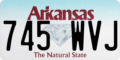 AR license plate 745WVJ