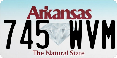 AR license plate 745WVM