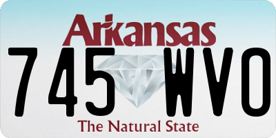 AR license plate 745WVO