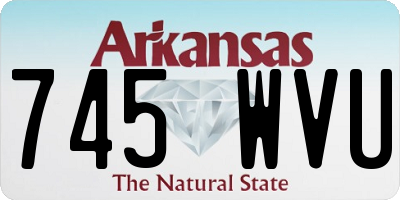 AR license plate 745WVU