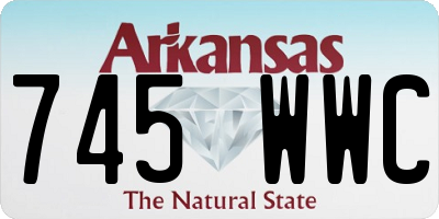 AR license plate 745WWC