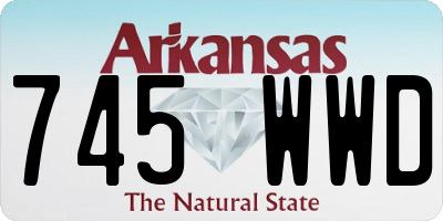 AR license plate 745WWD