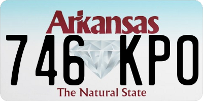 AR license plate 746KPO