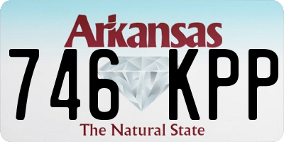 AR license plate 746KPP