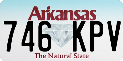 AR license plate 746KPV