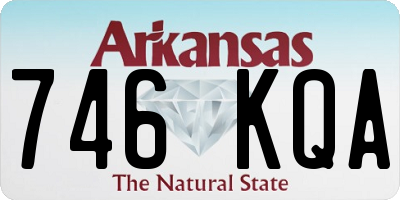 AR license plate 746KQA