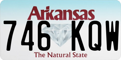 AR license plate 746KQW