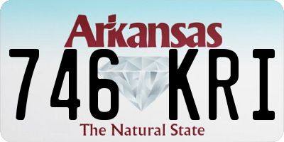 AR license plate 746KRI