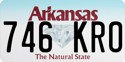AR license plate 746KRO