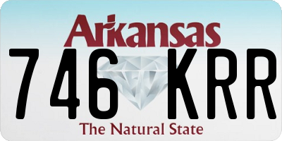 AR license plate 746KRR