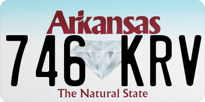 AR license plate 746KRV