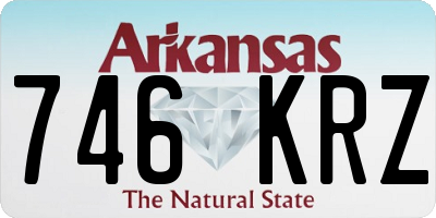 AR license plate 746KRZ