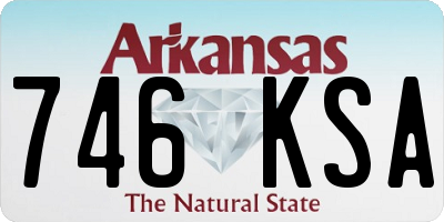 AR license plate 746KSA
