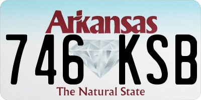 AR license plate 746KSB