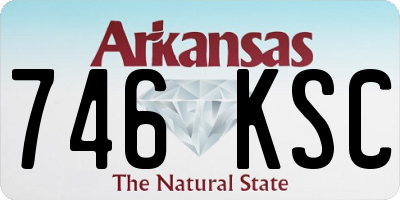 AR license plate 746KSC