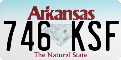 AR license plate 746KSF