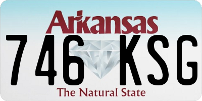 AR license plate 746KSG