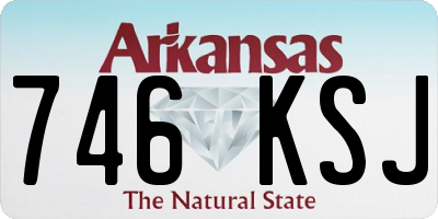 AR license plate 746KSJ