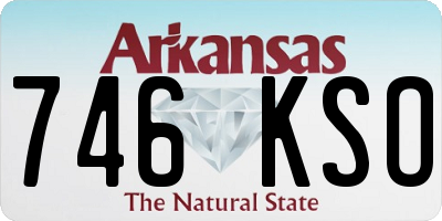 AR license plate 746KSO