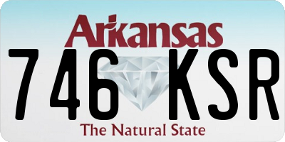 AR license plate 746KSR