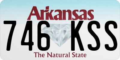 AR license plate 746KSS