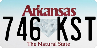AR license plate 746KST