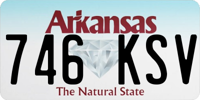 AR license plate 746KSV