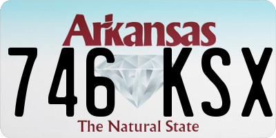 AR license plate 746KSX