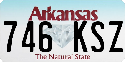 AR license plate 746KSZ