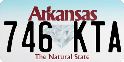 AR license plate 746KTA