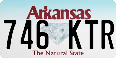 AR license plate 746KTR