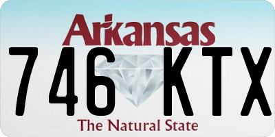 AR license plate 746KTX